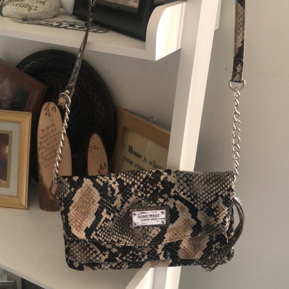 Nine West Cross Body Snake Skin Bag